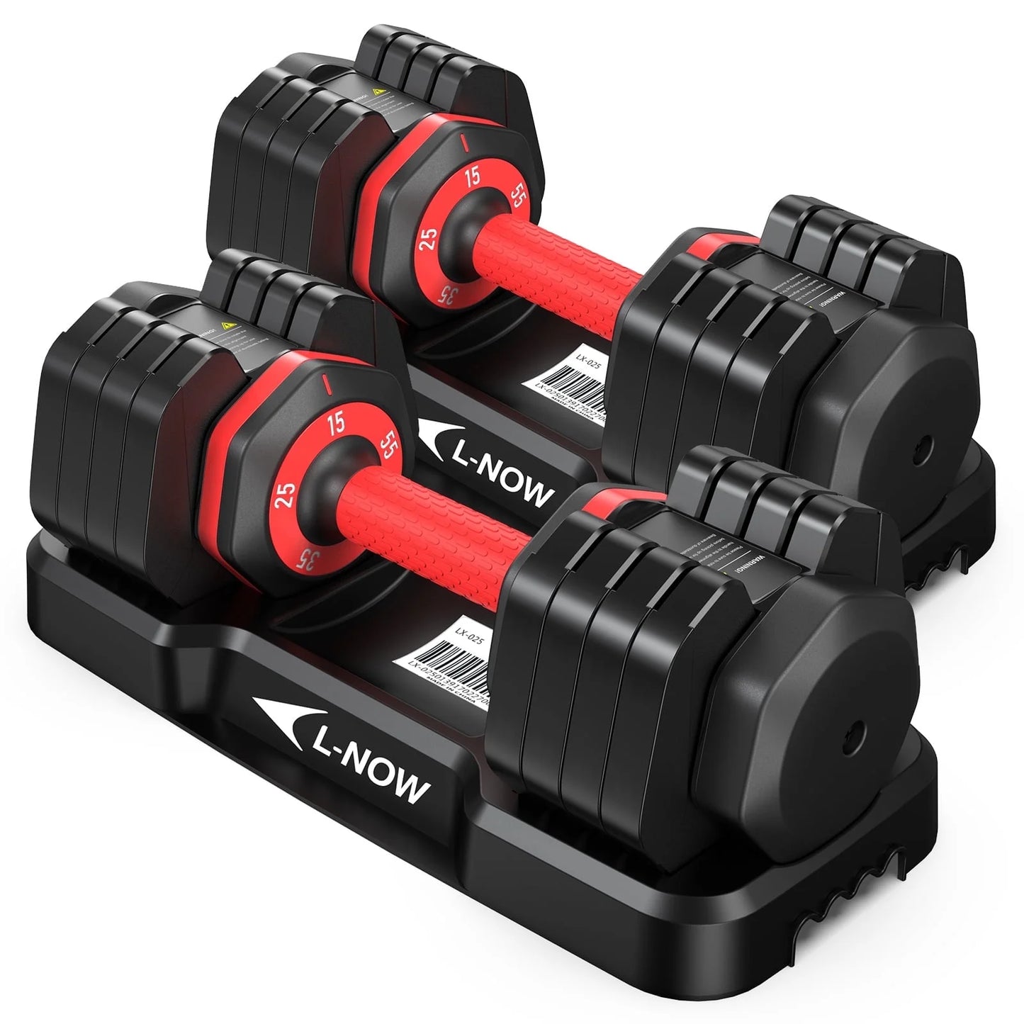 110LB Adjustable Dumbbells with High Quality Tray 15Lb to 55Lb Adjustable Dumbbell for Home Gym Exercise Equipment, Christmas Gift